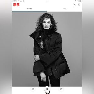 Uniqlo + Jil Sander Womens Volume Jacket Down Puffer Black XL